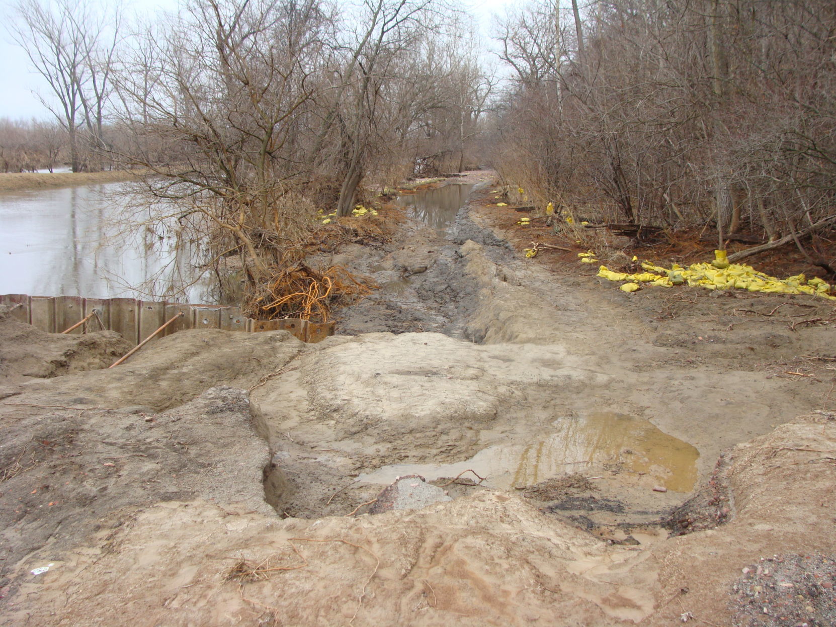 Steamboat Trace Trail damage